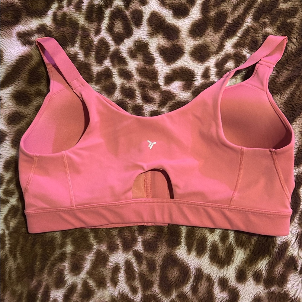 Women's Pink Front-Zip Bra - Picture 3 of 4